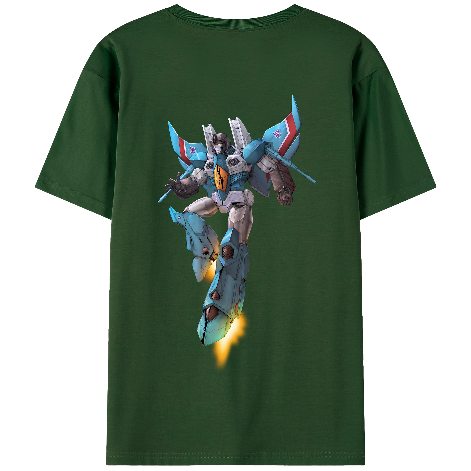 （画像用） Transformers トランスフォーマー 綿100％半袖Tシャツ（背面プリント）